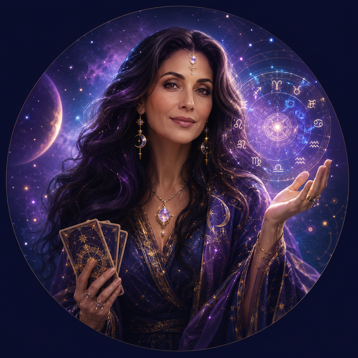 Mira, the AI mystical guide of Cosmira Date